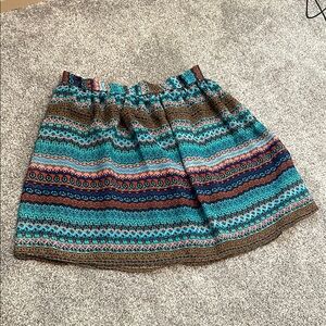 Multicolor Patterned Women's Skirt